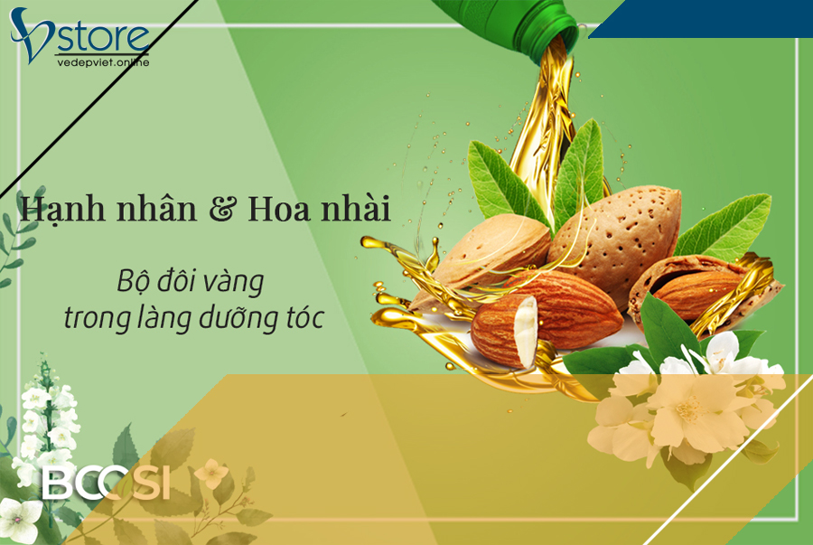 Hạnh nhân và hoa nhài – bộ đôi vàng trong làng dưỡng tóc vừa xuất hiện