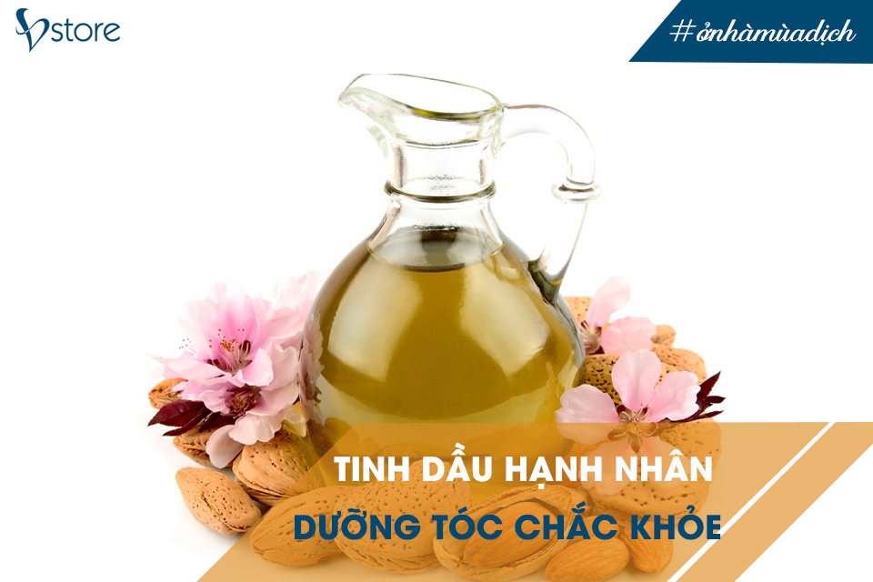 Công thức làm đẹp cho tóc từ tinh dầu hạnh nhân giúp tóc chắc khỏe
