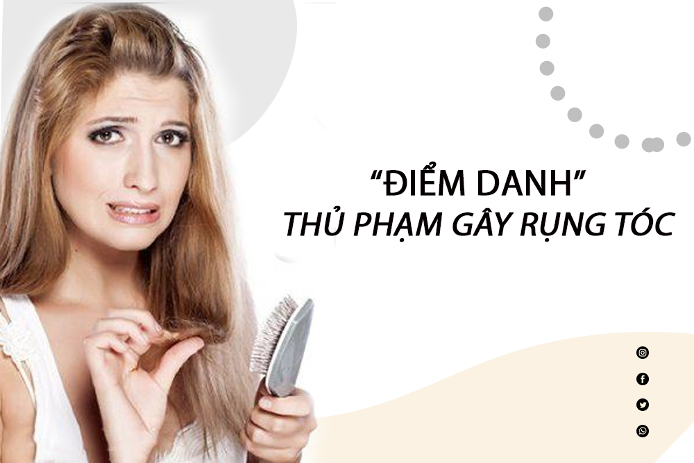 “Điểm danh” thủ phạm gây rụng tóc