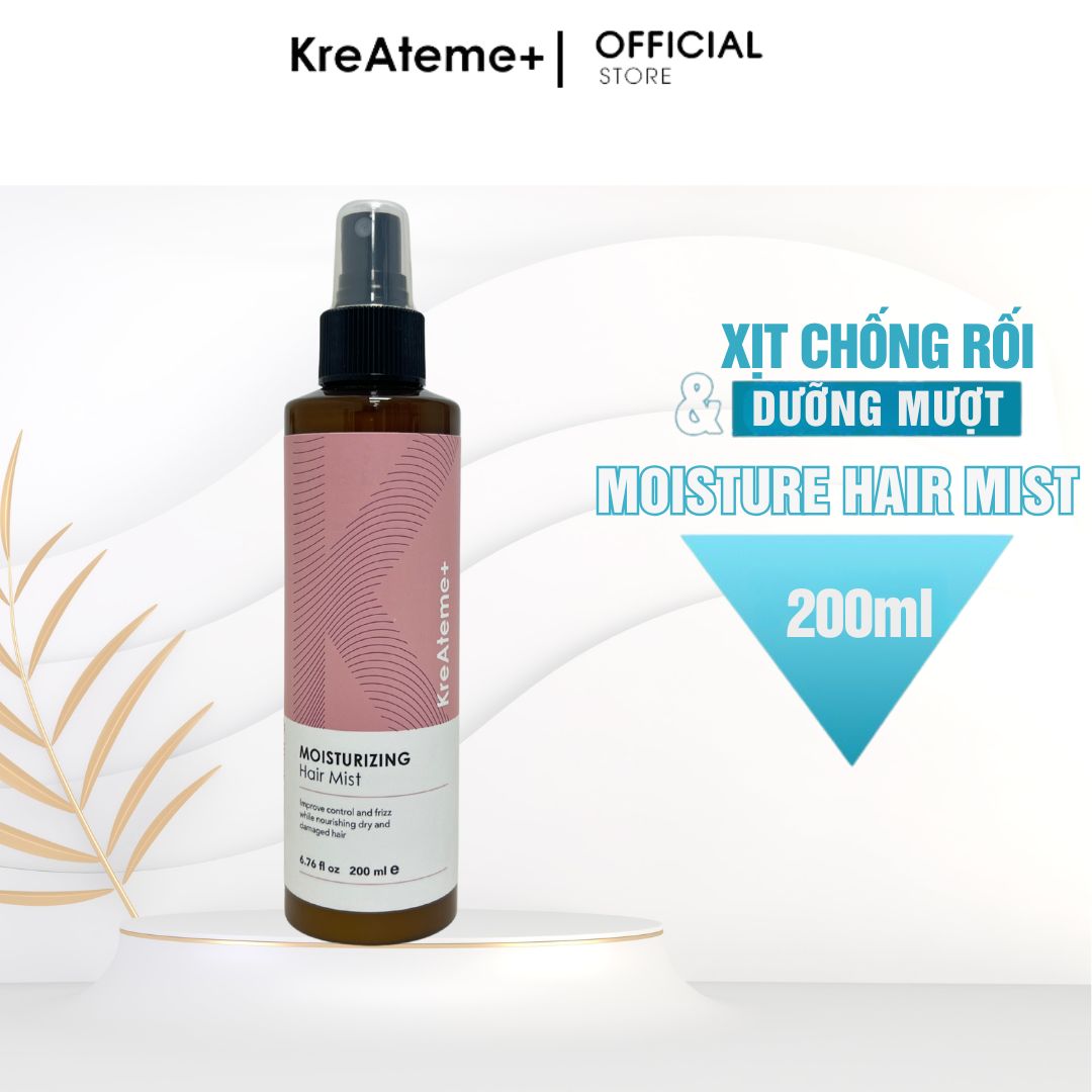 Xịt Dưỡng Tóc Kreateme+ Dưỡng Màu Chống Nhiệt Chống Rối Chuẩn Salon 200ml
