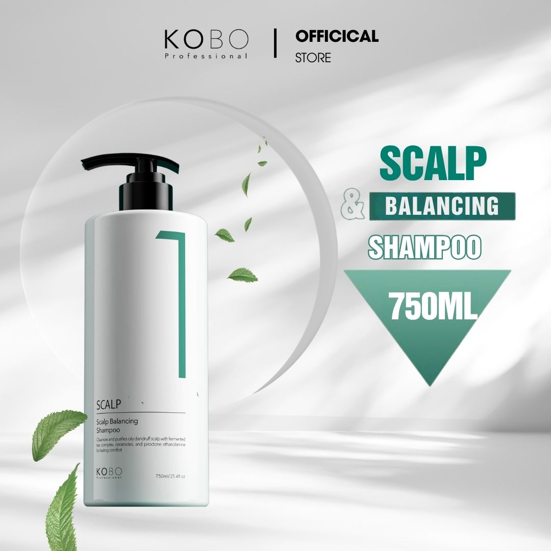 Dầu Gội Cân Bằng Da Đầu Nhạy Cảm KOBO Professional Scalp Balancing Shampoo 750ml